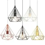 Retro Led Hanglamp E27 Ijzeren Frame Plafond Kroonluchter Verlichting Voor Keuken Boven Tafel Eetkamer Woonkamer Hanglamp