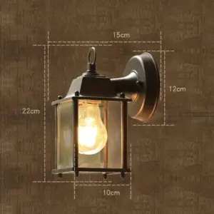 VintageGlimmer - Classic Outdoor Wall Lamp