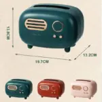 Retro Radio Model Tissue Box Desktop Paper Holder Vintage Dispenser Storage Napkin Case Organizer Ornament Craft cfbb5256 c6fd 438a b1ae 8edae32b1969