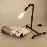Retro Table Lamp Loft Vintage Lighting Originality Desk Lights for Study Bedroom Rustic Metal Table Lamp