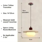 Retro Wabi Sabi E27 Pendant Lamp For Dining Room Bedside Study Chandelier Indoor Home Decor Light 0ee46a3b 3ebe 4f64 a91f 7ec197ef286a