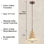 Retro Wabi Sabi E27 Pendant Lamp For Dining Room Bedside Study Chandelier Indoor Home Decor Light b9f59d6f d7ee 4c86 a798 98be1253b137