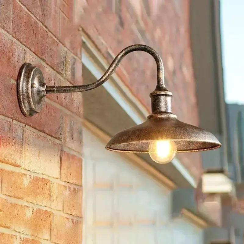 Retro Wall Lamp Outdoor Waterproof Wall Light Vintage American Country Garden Sconce Doorway Courtyard Industrial Rust 7dd5178a b100 4d25 bf55 80a7ca5491d1