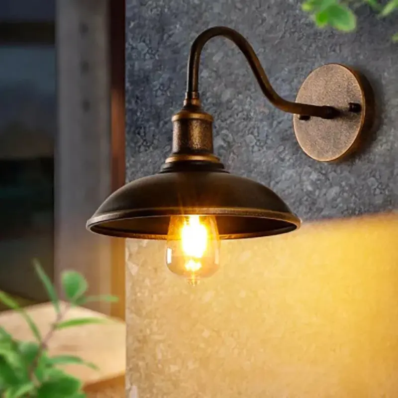 Retro Wall Lamp Outdoor Waterproof Wall Light Vintage American Country Garden Sconce Doorway Courtyard Industrial Rust f9366ceb 2e82 4a4c ae6c 47ac89f4a813