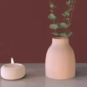 Retro Aesthetic Matte Ceramic Vase - ISTANBULLU LTD