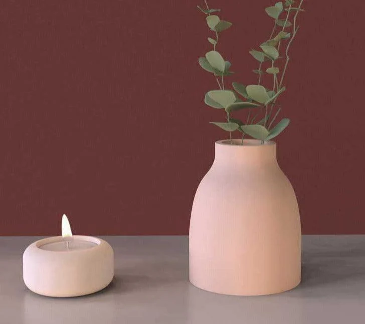 Retro Aesthetic Matte Ceramic Vase - ISTANBULLU LTD