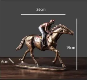 Retro Art Horse Sculptures and Statues Figurine for Living Room