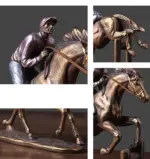 RetroArtHorseSculpturesandStatuesFigurineforLivingRoom Homeko4