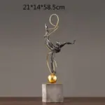 RetroBalletGirlFigurinesGymnasticsSportSculpturesandStatuesHandcraft Homeko1