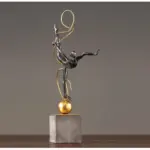 RetroBalletGirlFigurinesGymnasticsSportSculpturesandStatuesHandcraft Homeko3