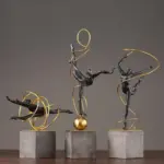RetroBalletGirlFigurinesGymnasticsSportSculpturesandStatuesHandcraft Homeko4