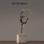RetroBalletGirlFigurinesGymnasticsSportSculpturesandStatuesHandcraft Homeko6