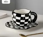 RetroCeramicCheckeredMug