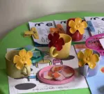 RetroCeramicFlowerCoffeeMugswithBigFlowerHandgrid
