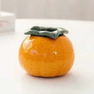 Retro Ceramic Orange Fruit Vase - ISTANBULLU LTD