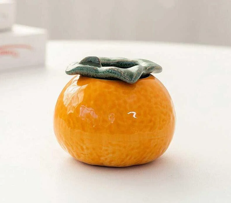 Retro Ceramic Orange Fruit Vase - ISTANBULLU LTD