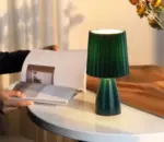 RetroCeramicPleatedTableLamp