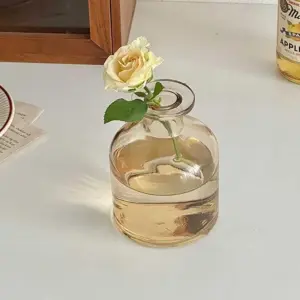 Retro Colored Art Glass Hydroponic Vase - ISTANBULLU LTD