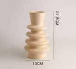 RetroColorfulCeramicDonutVase