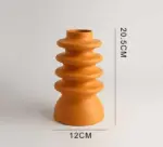 RetroColorfulCeramicDonutVase