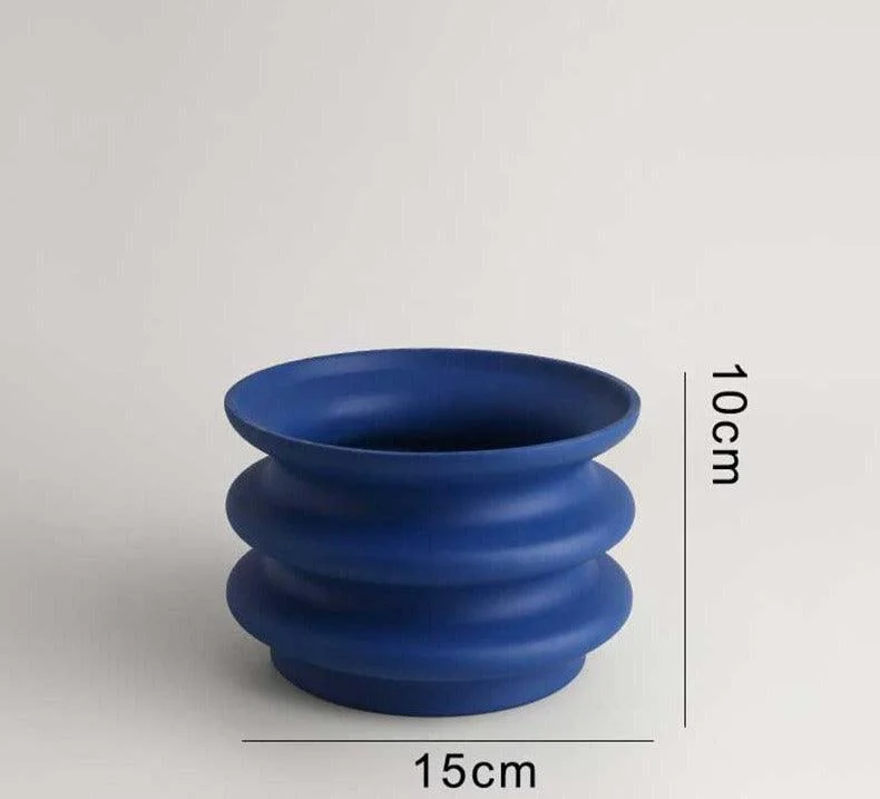 Retro Colorful Ceramic Donut Vase - ISTANBULLU LTD