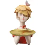 RetroFlowerHatGirlTray Homeko5