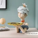 RetroFlowerHatGirlTray Homeko6