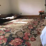 RetroFlowerRugCarpetSoftComfortableforBedroomDecoration Homeko1