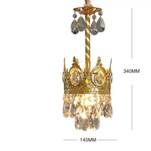 Homeko French Gold Crystal Chandelier