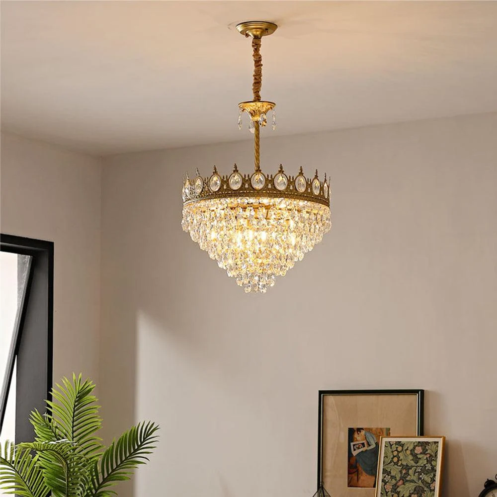 Retrofrenchgoldcrystalchandelier 5