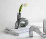 RetroHandBlownGlassTwistedSquiggleVase_6 RetroHandBlownGlassTwistedSquiggleVase