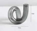RetroHandBlownGlassTwistedSquiggleVase_9 RetroHandBlownGlassTwistedSquiggleVase