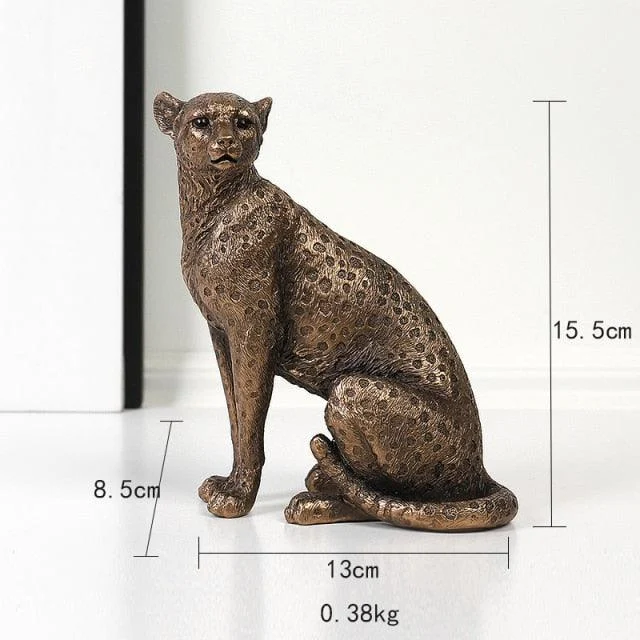 Retro Leopard Figurine - Homeko