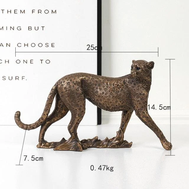 Retro Leopard Figurine - Homeko