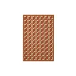 RetroMid CenturyMordernPatternAreaCarpetRugorange2