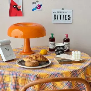 Retro Mid century Orange Mushroom Lamp - ISTANBULLU LTD