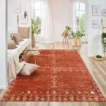 RetroMinimalRedBlackRugforLivingRoomCarpet Homeko1