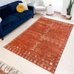 RetroMinimalRedBlackRugforLivingRoomCarpet Homeko2
