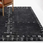 RetroMinimalRedBlackRugforLivingRoomCarpet Homeko5