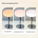 RetroPinkYellowMedievalGlassTableLampLightingLivingRoom Homeko4