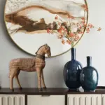 RetroRattanHorseArtCraftsHandmadeOfficeDecorGiftSculpturesandStatues Homeko2