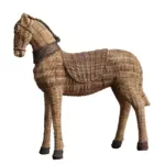 RetroRattanHorseArtCraftsHandmadeOfficeDecorGiftSculpturesandStatues Homeko6