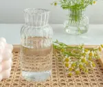 RetroSmallRibbedGlassVase_1 RetroSmallRibbedGlassVase