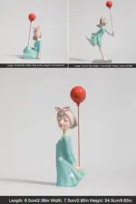 RetroStyleGirlWithBalloons-Homeko7 RetroStyleGirlWithBalloons Homeko7