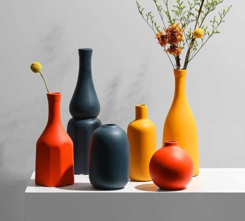 Retro Vibrant Mini Ceramic Vase - ISTANBULLU LTD