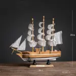 RetroWoodenHandmadeSailboatMiniature Homeko7