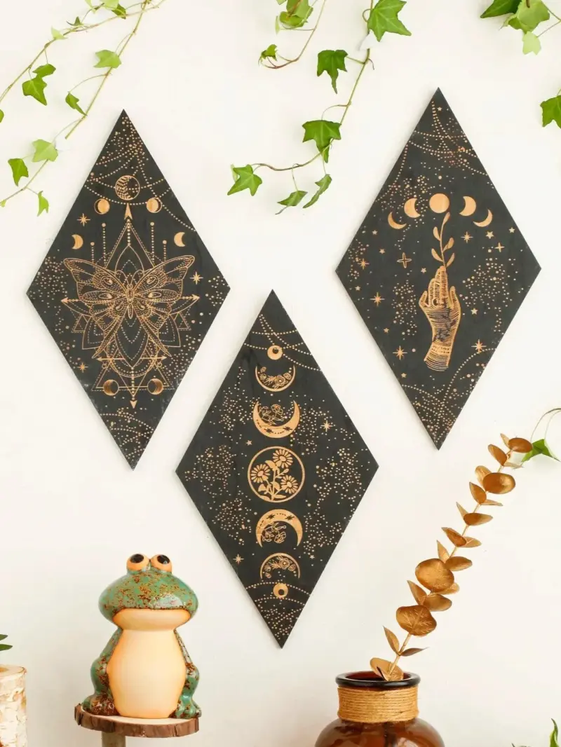 RhomboidWoodenWallDecor Homeko6