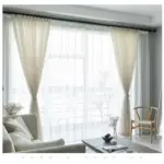 Rideau de gaze pais en lin de style japonais moderne pour fen tre de chambre coucher 2156fa80 bdd0 473b 972a 644b8a7d35b0