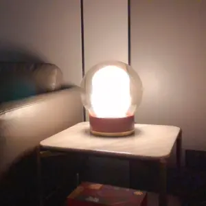 Homeko Rigel Round Glass Table Light