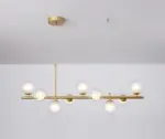 RjEKSandyha Led Kroonluchters Nordic Magic Bean Glas Bal G9 Opknoping Hanger Verlichting Voor Woonkamer Eettafel Schorsing